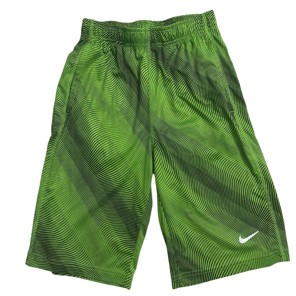 Nike Boys Green Athletic Shorts